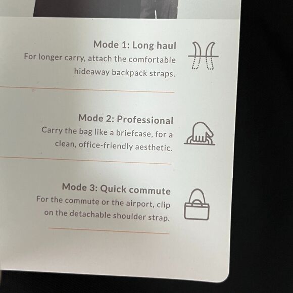 Discontinued Bellroy 28L Flight Bag Black Travel Rare Convertible Backpack - Picture 6 of 16